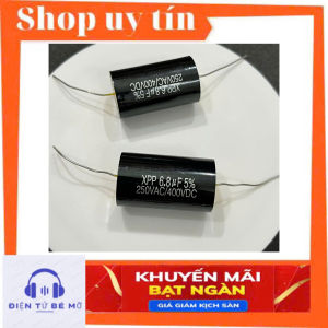 Tụ 6.8uf lọc trép cao cấp cản trung- trép phân tần loa âm thanh chuẩn.