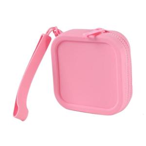 Silicone Pouches Small Square Purse Wallet Light Weight Water Resistant Small Charging Cable Wire Storage Bag