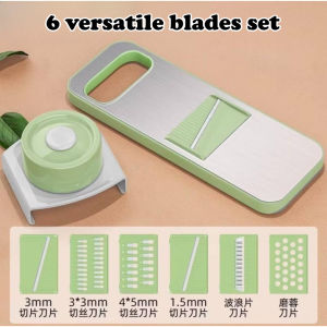 5in1 / 6in1 Multifunction Food Chopper Stainless Steel Mandoline Slicer Vegetable Cutter Graters Cut Machine Peeler Garlic