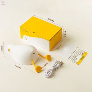Đèn Ngủ Silicon Hình Chú Vịt Dễ Thương Dùng Trang Trí Phòng Ngủ
