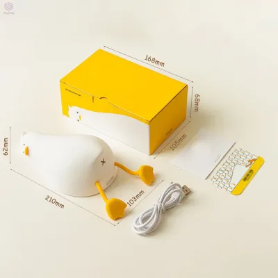 ⚡Miễn Phí Vận Chuyển⚡Đèn Ngủ Silicon Hình Chú Vịt Dễ Thương Dùng Trang Trí Phòng Ngủ