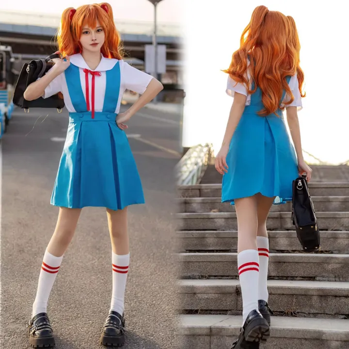 Anime Evangelion Ayanami Rei Costume School Uniform Women Cosplay Asuka  Langley Soryu Tokyo Sailor Uniform Set Lazada PH