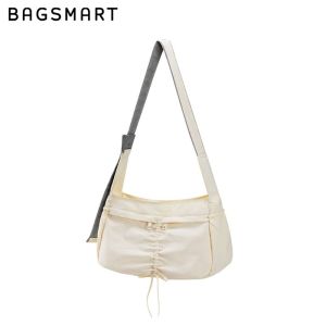 BAGSMART Fashion Tas Selempang Wanita Tas Bahu dengan Tali Serut Tas Selempang Pita Tas Messenger