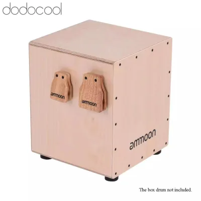Dodocool Ammoon Lớn & Vừa 2 Chiếc Hộp Cajon Trống Đồng Hành Phụ Kiện Castanets Cho Nhạc Cụ Gõ Tay