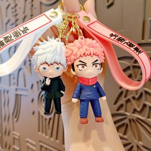 Jujutsu Kaisen Anime Gojo Satoru Figure Doll Keychain Creative Car Keyring Cartoon Couple Pendant Bag Accessories Childrens Gift