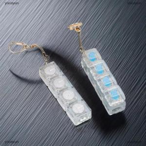 [COD] yixiayun 1 2 PCS Fidget Decompression Keyboard Silent Luminous Keyring Bag Pendant Stress Relief Toy Antistress Finger Keyboard Game Gift