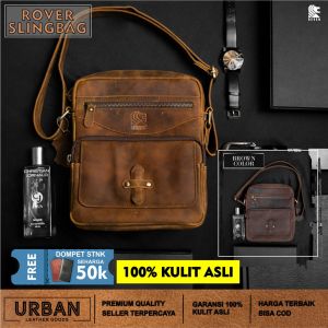 Tas Selempang Pria REVEN ROVER SLING BAG Kulit Sapi 100% Slingbag Cowok Distro Keren Murah Terbaru
