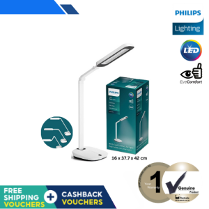 Philips RobotPlus DSK601 14W 40K White LED Desk Lamp with Honeycomb Technology