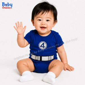 Fantastic Four Baby Costume Onesie | Superhero Baby Bodysuit for Newborn & Infant 0–12 Months Cotton – Baby Onesies PH