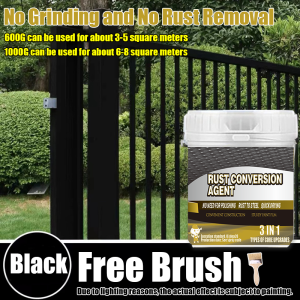 1Kg 3-in-1 Metal Rust Converter Primer Paint - High-Quality Anti-Rust Coating for Steel Windows Doors Car & Motorcycle Rust Protection