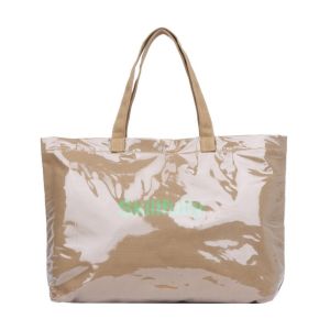 Large Capacity Transparent Jelly Bag Tote Bag Summer PVC Tote Bag Beach Bag Shoulder Pouch Letter Prints Handbags Sports