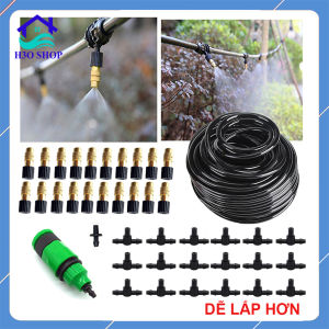 [HCM]Bộ KIT phun sương tưới cây gồm 20 béc bằng đồng  - sử dụng tưới vườn lan cây cảnh tưới phun sương làm mát không khí -  cực kỳ dễ lắp ghép ( yêu cầu nước mạnh hoặc nhà có sẵn bơm tăng áp )