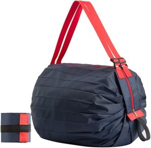 Foldable Shopping Bag Large Capacity Portable Foldable Shopping Bag Waterproof and Environmentally friendly storage Bag Supermarket Reusable Beach Bag