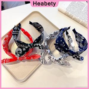 Heabety  1pc New Vintage Red Hairband For Women Versatile Bow Headband With Wide Edge Korean Style Hair Accessories