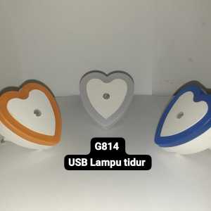 G814 ORIGINAL LAMPU TIDUR COLOK OTOMATIS LED LOVE LISTRIK SENSOR WALL DINDING STOP KONTAK AUTO TEMBO