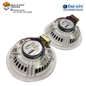 Studio Acoustics SA-360AW White 6 Inch Full Range 8 Ohms with 70V Transformer Ceiling Speaker(1 Pair)