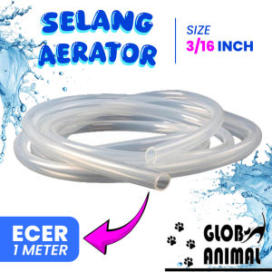 ECER 1 METER SELANG AERATOR SELANG BENING 3/16 INCH SELANG PUSO AERASI