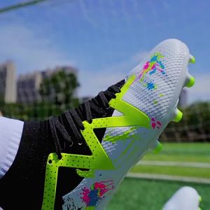 Wholesale football shoes for men women and children high-top cleats for youth sports TF Customized training football shoes