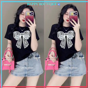 Áo Thun Thái Nữ [Mã A93] Form Vừa 40~60kg Cotton Mềm Mịn Mát [NƠ XINH]