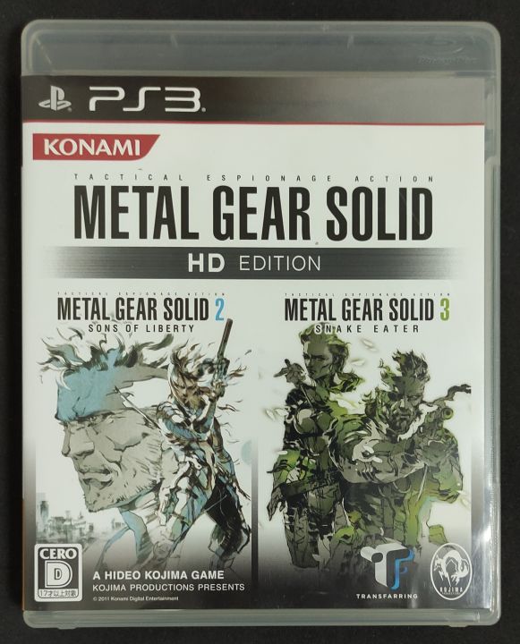 Metal Gear Solid HD Edition (ภาค 2+3) แผ่นแท้ PS3 มือสอง [Z2,JP] Lazada.co.th