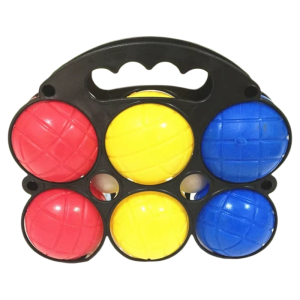 6+1pcs Bocce Ball Set with Carrying Case Colorful Beach Balls Plastic Bal for outdoor activities