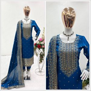 PRE ORDER 15 DAYS - READYMADE EMBROIDERED GEORGETTE PAKISTANI PUNJABI SUITS
