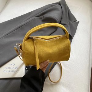 LEFTSIDE RetroPU Leather Shoulder Bags for Women Bucket Crossbody Bag 2026 Winter Luxury Designer Purses and Handbags2026