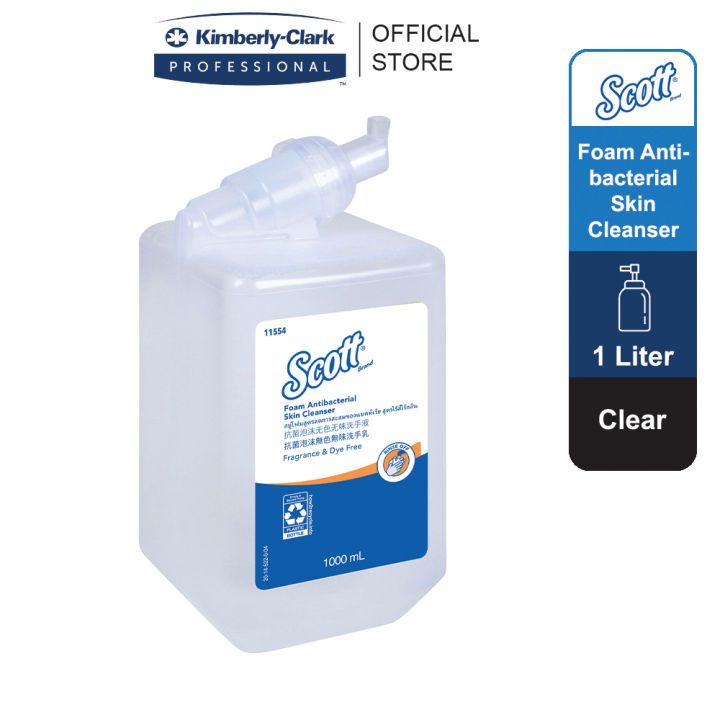 Scott® Foam Antibacterial Skin Cleanser Fragrance & Dye Free (11554