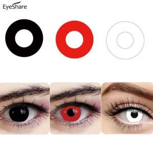 [COD] 2pcs Softlens Cosplay Karakter Warna Normal Lensa Kontak Softlens Lembutsoflens Diameter 14.5mm Halloween Black White Red Blue softlens mata Soflen Model Terbaru 2022