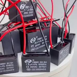 (HD1)CBB61 1/1.2/1.5/1.8/2/2.5/3/4/5/6/8/10uF Start Capacitor for Ceiling Floor and AC Fans CBB61 1/1.2/1.5/1.8/2/2.5/3/4/5/6/8/10uF Kapasitor Permulaan untuk Kipas Siling Lantai dan AC