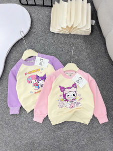 Áo thu đông dài tay họa tiết kuromi cho bé trai bé gái cho bé áo nỉ dài tay cho bé đi chơi đi học