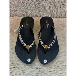 SANDAL AZZAHRA PERMATA - SANDAL WEDGES WANITA SPON EVA TEBAL 4CM - SANDAL JEPIT WANITA