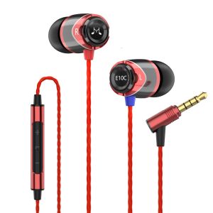 SOUNDMAGIC E10C dây tai nghe nhét tai earbuds có micrô âm thanh nổi HiFi Tai nghe cách âm trong tai nghe đeo tai âm trầm mạnh không rối dây