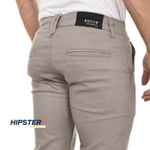 HIPSTER Celana Chino Panjang Pria Warna Khaki