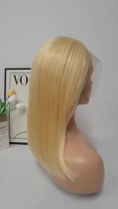 13*4 HD transparent lace 613 honey blonde human hair wedge