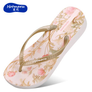 Hotmarzz Hotmarzz Womens Wedge Flip-Flops for Outdoor Wear Beach Shoes Casual Sandals Summer Non-Slip Slippers PVC
