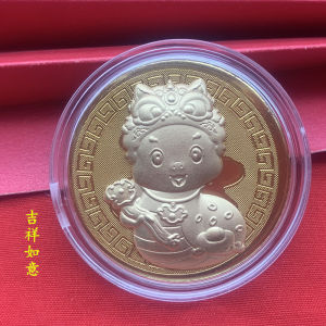 [Snake Year] 2025 Snake Year Lucky Coin Lucky Dollar Money Gold Foil Banknotes New Year Gifts 2025蛇年金箔开运金币福星高照腰缠万贯