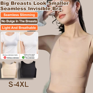 Large Breasts Show Small Thin Sports Bra Sports Undershirt Type Thin Antishock Underwear No Bumps Invisible Breast 无痕隐形束胸内衣