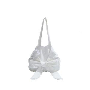 Women Underarm Bag Large Capacity Shoulder Bag Fashion Commuting Bag Korean Style Handbag Sweet Bows Armpit Bag