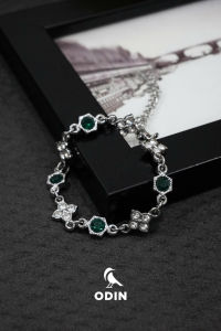 Vòng tay ODIN Unity-Phong cách Quiet luxury x gothic cổ điển-Thép titan đính đá CZ-Bảo hành 12 tháng-Full box ODIN