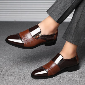 LAMALILI Leather Business Formal Shoes  New British Style Dress Shoes 2024 Brown Shoes Black Shoes#8809
