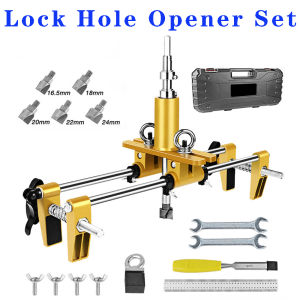 16.5/18/20/22/24mm Door Lock Opener Solid Wood Door Opener Locksmith Woodworking Door Lock Mortiser Installation Mortising Jig Tool Wood Slotting Machine