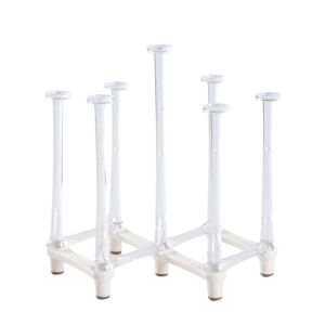WENKEN Nhựa Giá phơi cốc Chống trơn trượt Tiết kiệm không gian Giá đỡ cốc đảo ngược Bền bỉ Kệ đựng đồ trên bàn Cốc