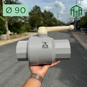 Van (val) nước nhựa PVC phi 90 và 114 hiệu Jia Rong tay mở nhẹ