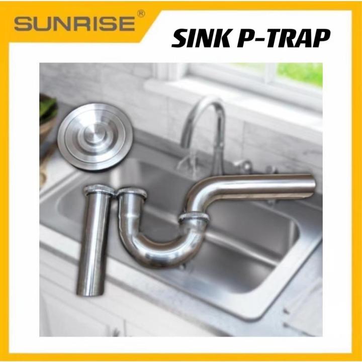 Sunrise Kitchen Sink P-trap 304 / SINK P-TRAP Stainless Steel | Lazada PH