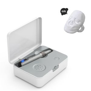 Wireless Microneedling Pen Dual Mode Wired and Wireless Adjustable Speed 1-6 LED Display Home Skincare Device for Face and Body