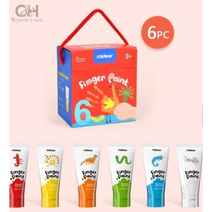 Comfort & Hugs x Mideer Kids Toys Toy Eric Carle Safe Washable Finger Paint 6pcs/8pcs/12pcs