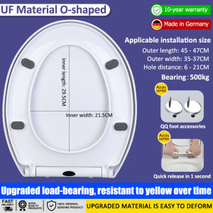 【Load bearing 500kg】toilet seat cover toilet bowl cover toilet seat cover heavy duty  O/U/V-shaped toilet seat toilet bowl seat toilet bowl seat cover silent slow-close/extra thickness 馬桶蓋