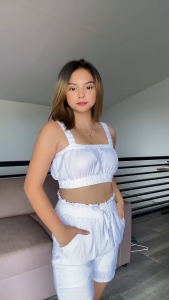 SC77 Bralette with Trouser Shorts