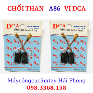 Chổi than A86 vỉ DCA ( dùng cho mài B0.S.CH GWS6-100 ASM03-100A DSM03-100 Khoan B0.S.CH GBH2-26 )